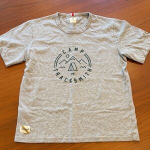 Tracksmith Gray Camp Tee - Short Sleeve